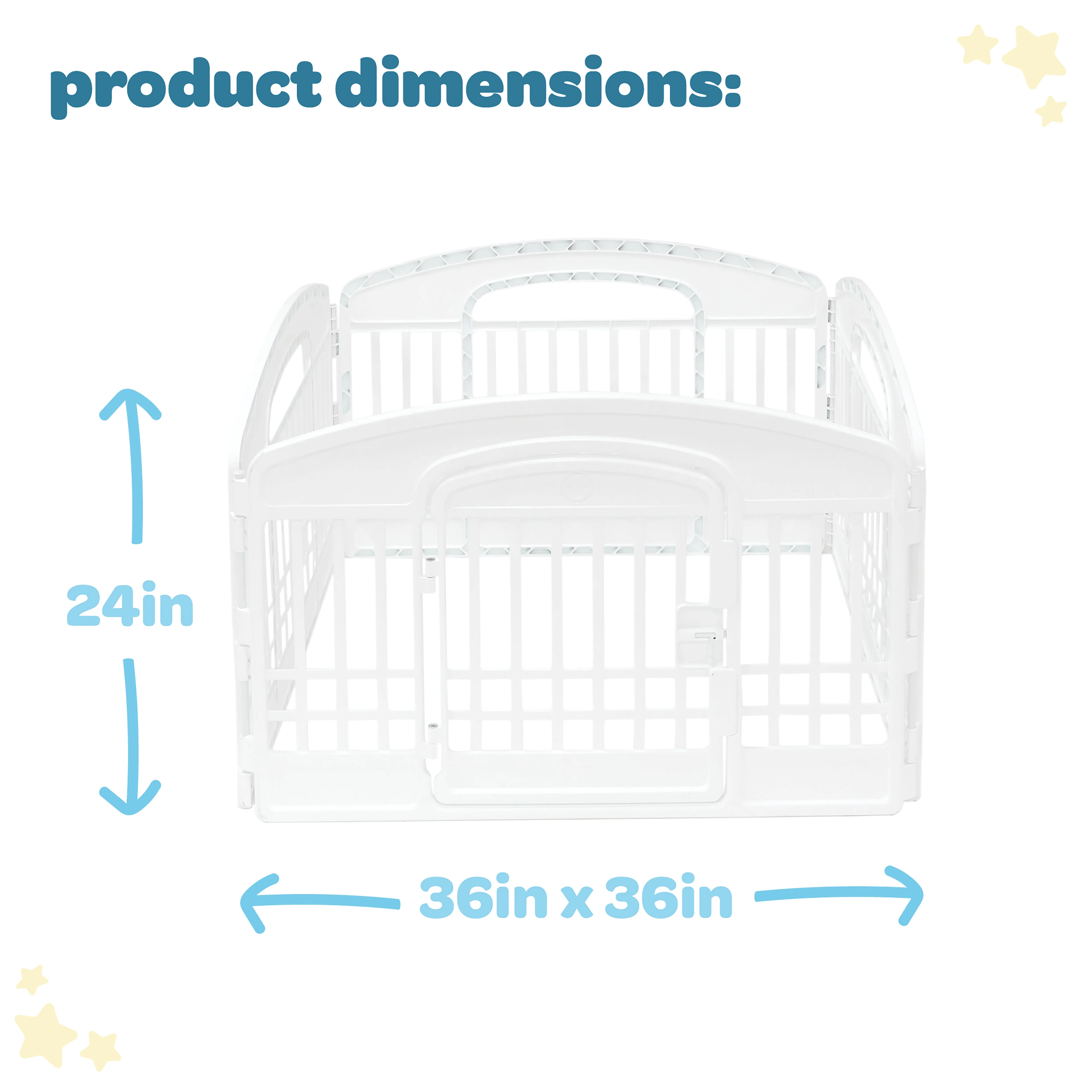 4-Panel Plastic Pet Pen - Image 2
