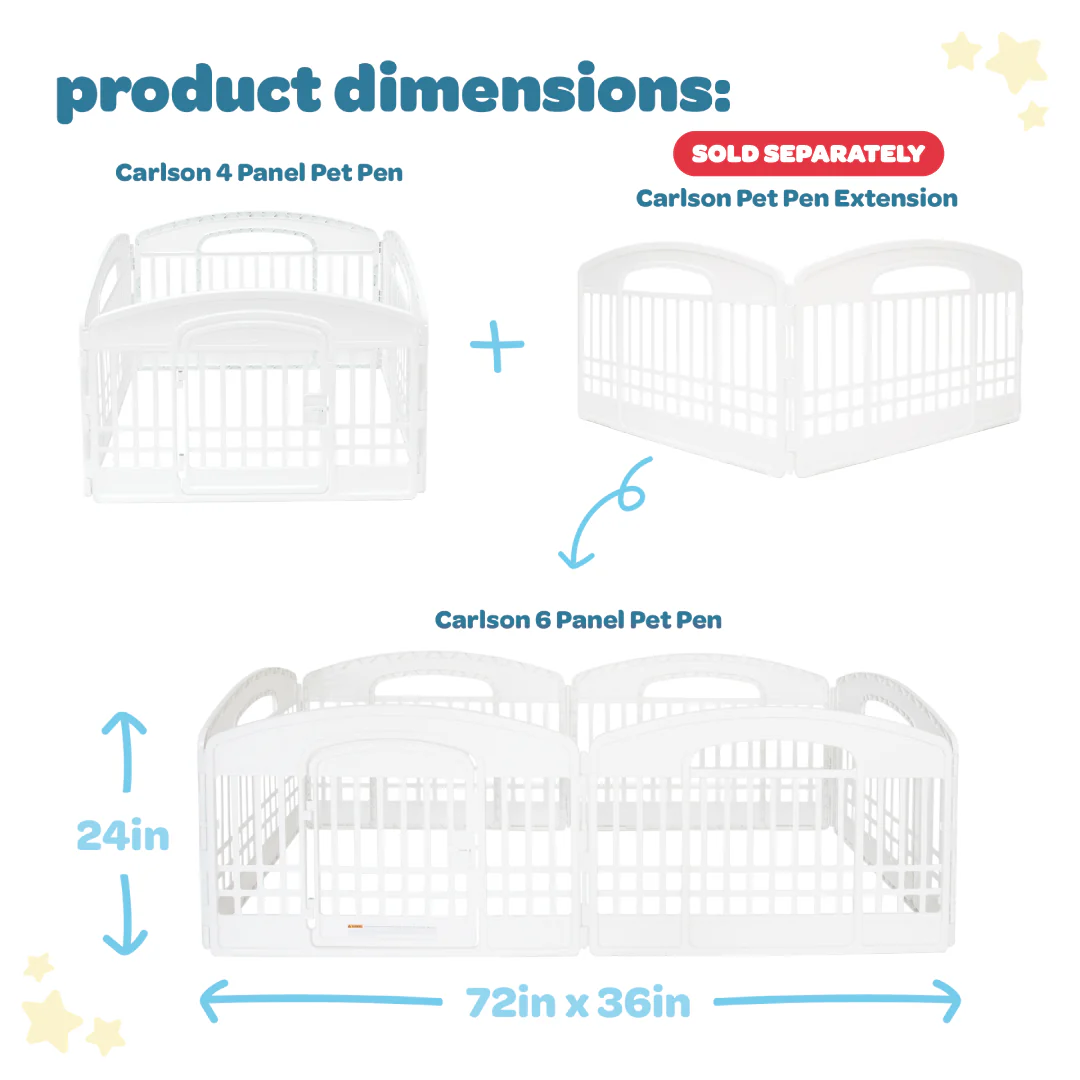 4-Panel Plastic Pet Pen - Image 3