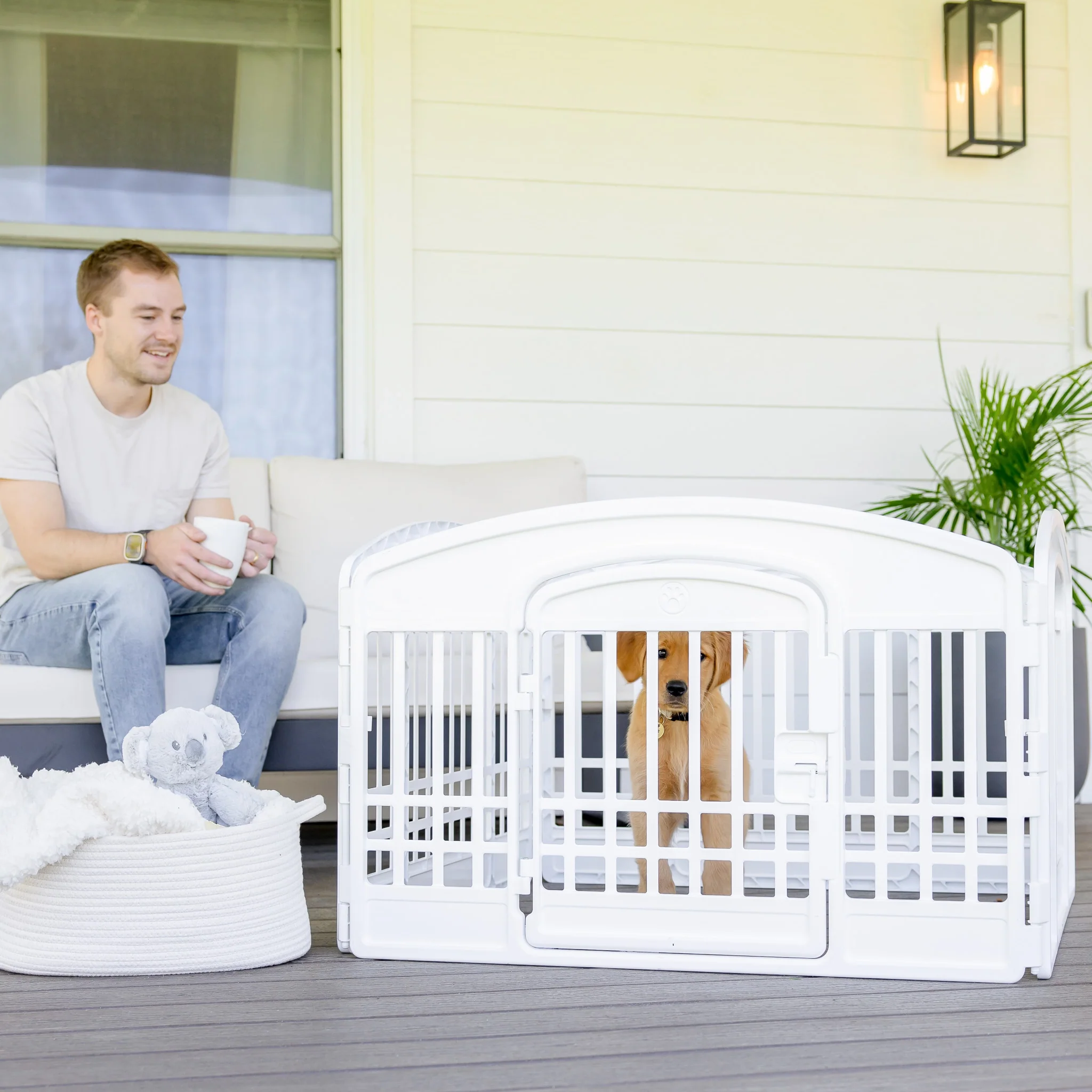 4-Panel Plastic Pet Pen - Image 5