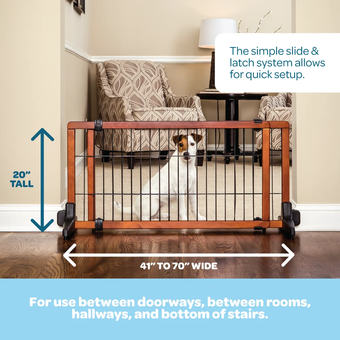 Design Paw Extra Wide Freestanding Pet Gate - Image 9