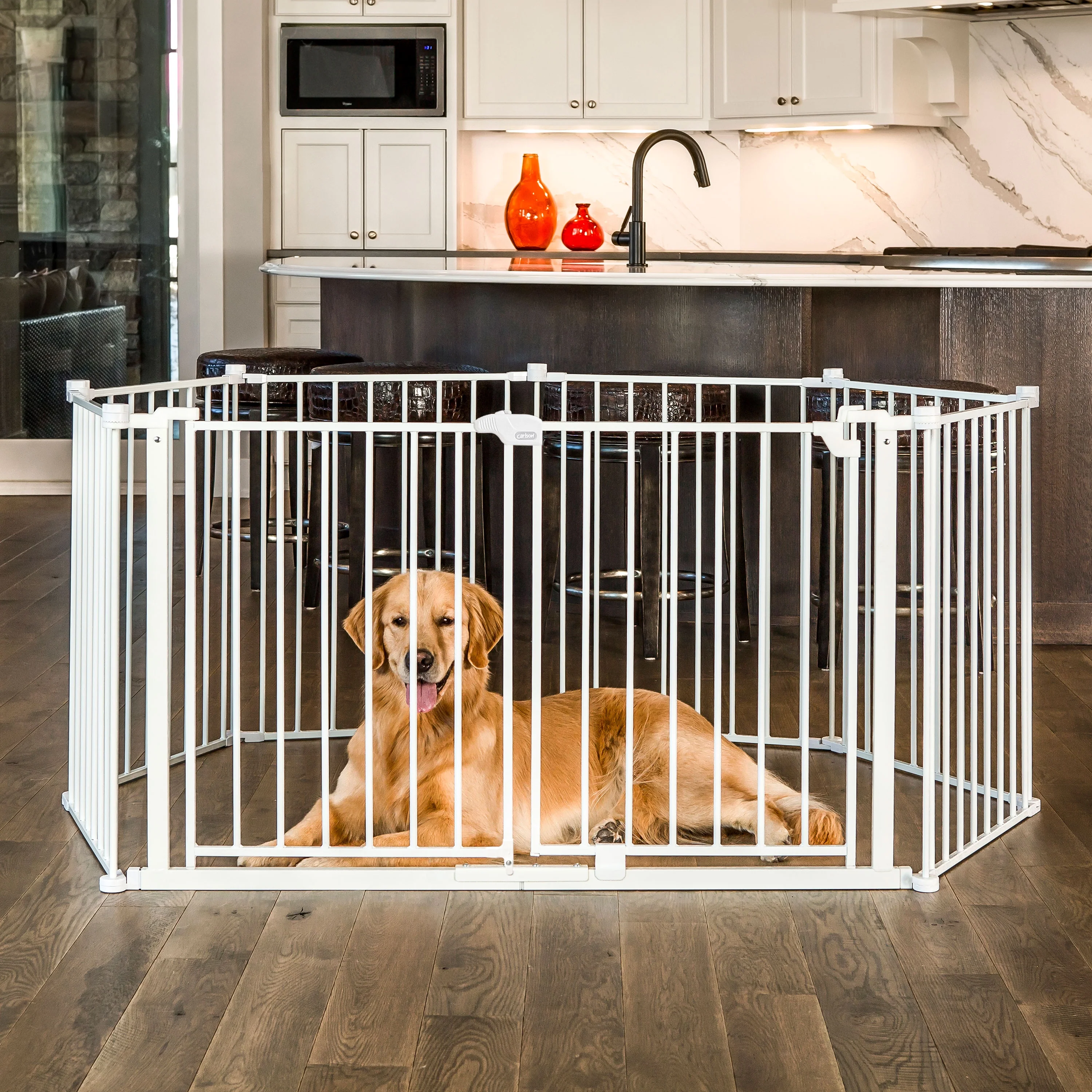 Double-Door Super Wide Pet Gate & Pet Yard - Image 4